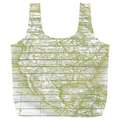 Vintage America`s Map Full Print Recycle Bag (xxl) by ConteMonfrey