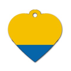 Opolskie Flag Dog Tag Heart (two Sides) by tony4urban