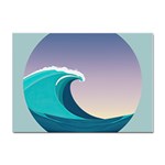 Tsunami Tidal Wave Wave Minimalist Ocean Sea 4 Sticker A4 (100 pack) Front