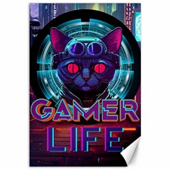 Gamer Life Canvas 12  X 18  by minxprints