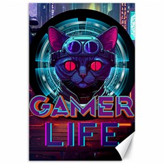 Gamer Life Canvas 24  X 36  by minxprints