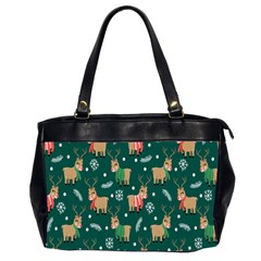 Cute Christmas Pattern Doodle Oversize Office Handbag (2 Sides) by Semog4