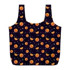 Oranges Full Print Recycle Bag (l) by SychEva