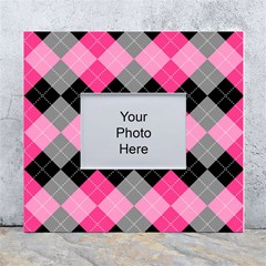 Seamless-argyle-pattern White Wall Photo Frame 5  X 7  by Salman4z