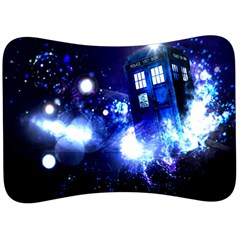 Tardis Background Space Velour Seat Head Rest Cushion by Mog4mog4