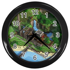 Green Village Miniature Technology Wall Clock (black) by Bakwanart