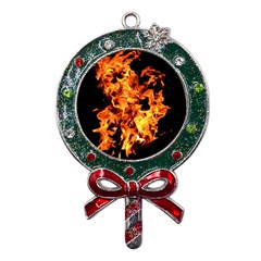 Live Coals Metal X mas Lollipop With Crystal Ornament by artworkshop