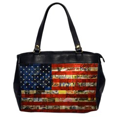 Usa Flag United States Oversize Office Handbag (2 Sides) by uniart180623