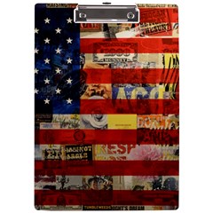 Usa Flag United States A4 Acrylic Clipboard by uniart180623