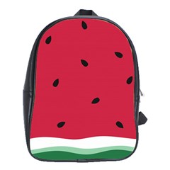 Minimalist Summer Watermelon Wallpaper School Bag (xl) by Ravend