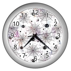 Creepy Spider Wall Clock (silver) by uniart180623