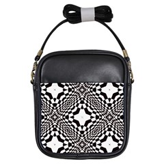 Tile-repeating-pattern-texture Girls Sling Bag by Bedest