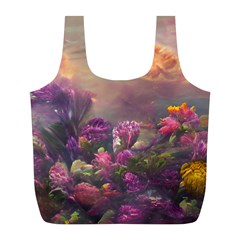 Floral Blossoms  Full Print Recycle Bag (l) by Internationalstore