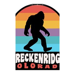 Breckenridge T- Shirt Breckenridge Colorado Bigfoot Sasquatch Retro Sunset T- Shirt Shower Curtain 48  X 72  (small)  by JamesGoode