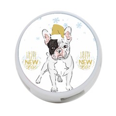 French Bulldog Christmas T- Shirt Happy New Year Frenchie Bulldog T- Shirt 4-port Usb Hub (two Sides) by ZUXUMI