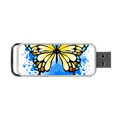 Butterfly Art T- Shirtbutterfly T- Shirt Portable Usb Flash (two Sides) by JamesGoode