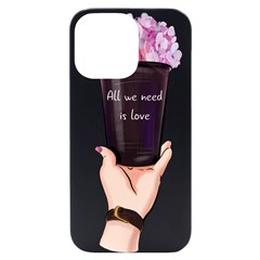 All You Need Is Love 2 Iphone 14 Pro Max Black Uv Print Case by SychEva