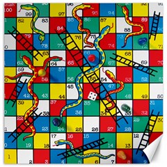 Snakes And Ladders Canvas 16  X 16  by Ket1n9