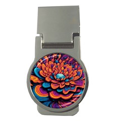 Flowers Painting Money Clips (round)  by Ravend