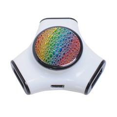 Bubbles Rainbow Colourful Colors 3-port Usb Hub by Amaryn4rt