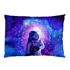 The Cosmonaut Galaxy Art Space Astronaut Pillow Case (two Sides) by Pakjumat