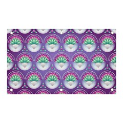 Background Floral Pattern Purple Banner And Sign 5  X 3  by Amaryn4rt