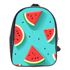 Watermelon Fruit Slice School Bag (xl) by Ravend