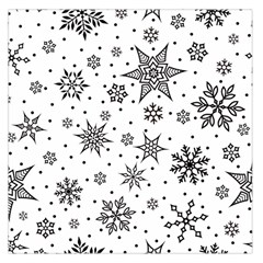 Snowflake-icon-vector-christmas-seamless-background-531ed32d02319f9f1bce1dc6587194eb Square Satin Scarf (36  X 36 ) by saad11