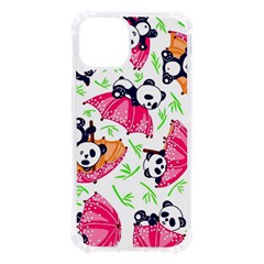 Panda Umbrella Pattern Iphone 13 Tpu Uv Print Case by Cemarart