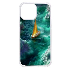 Dolphins Sea Ocean Water Iphone 13 Pro Max Tpu Uv Print Case by Cemarart