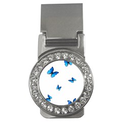 Butterfly-blue-phengaris Money Clips (cz)  by saad11