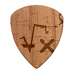 Mathematics Formula Physics School Wood Guitar Pick (set Of 10) by Bedest