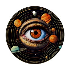 Eye Of The Universe (ai) Ornament (round) by dflcprintsclothing