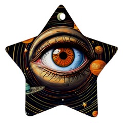 Eye Of The Universe (ai) Ornament (star) by dflcprintsclothing