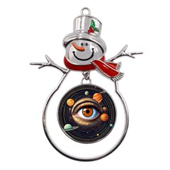 Eye Of The Universe (ai) Metal Snowman Ornament by dflcprintsclothing