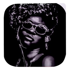 Afro Beauty Woman Portrait (ai+human) Stacked Food Storage Container by dflcprintsclothing